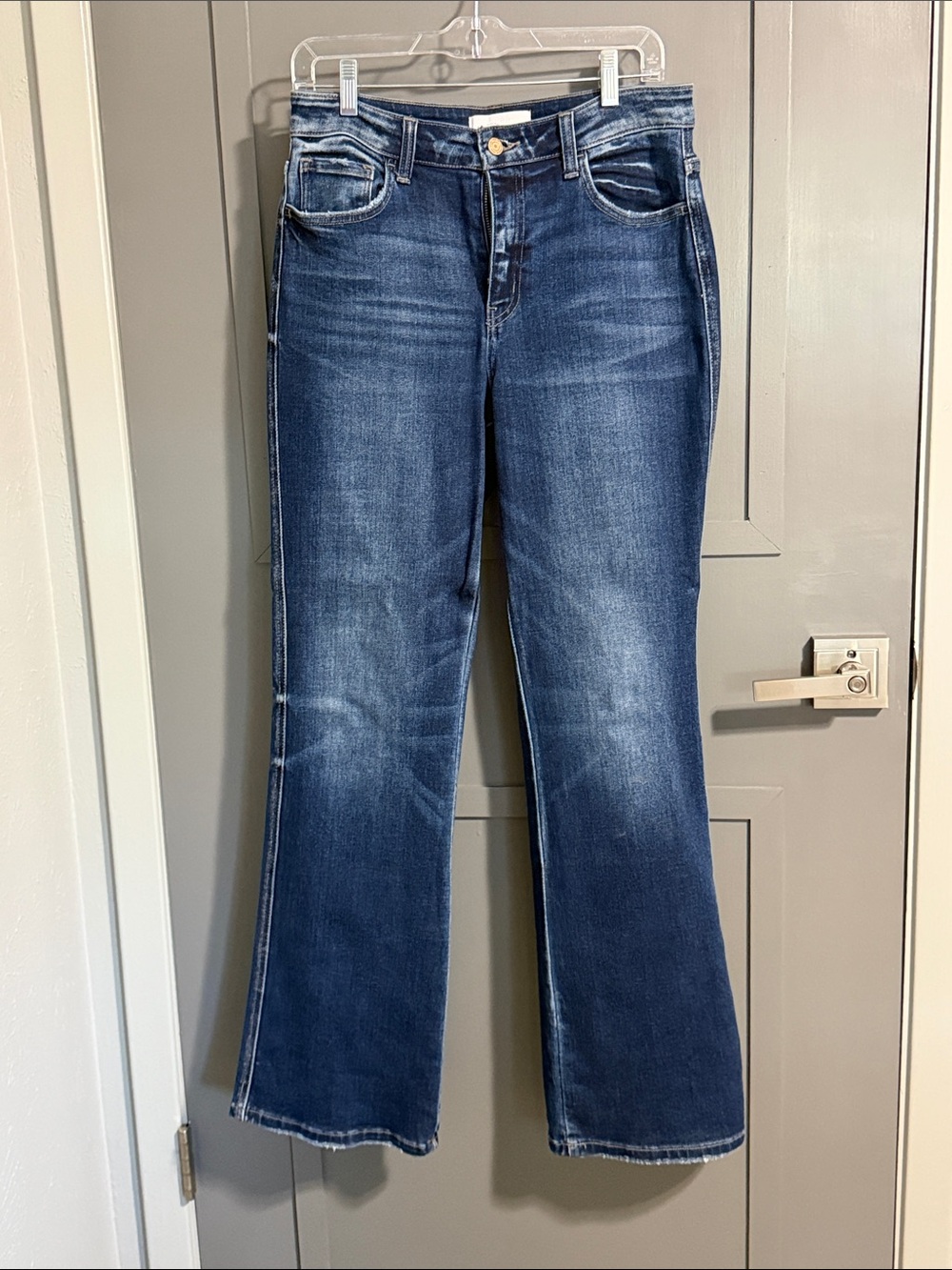 Vervet Women's Dark Blue Flared Denim Jeans